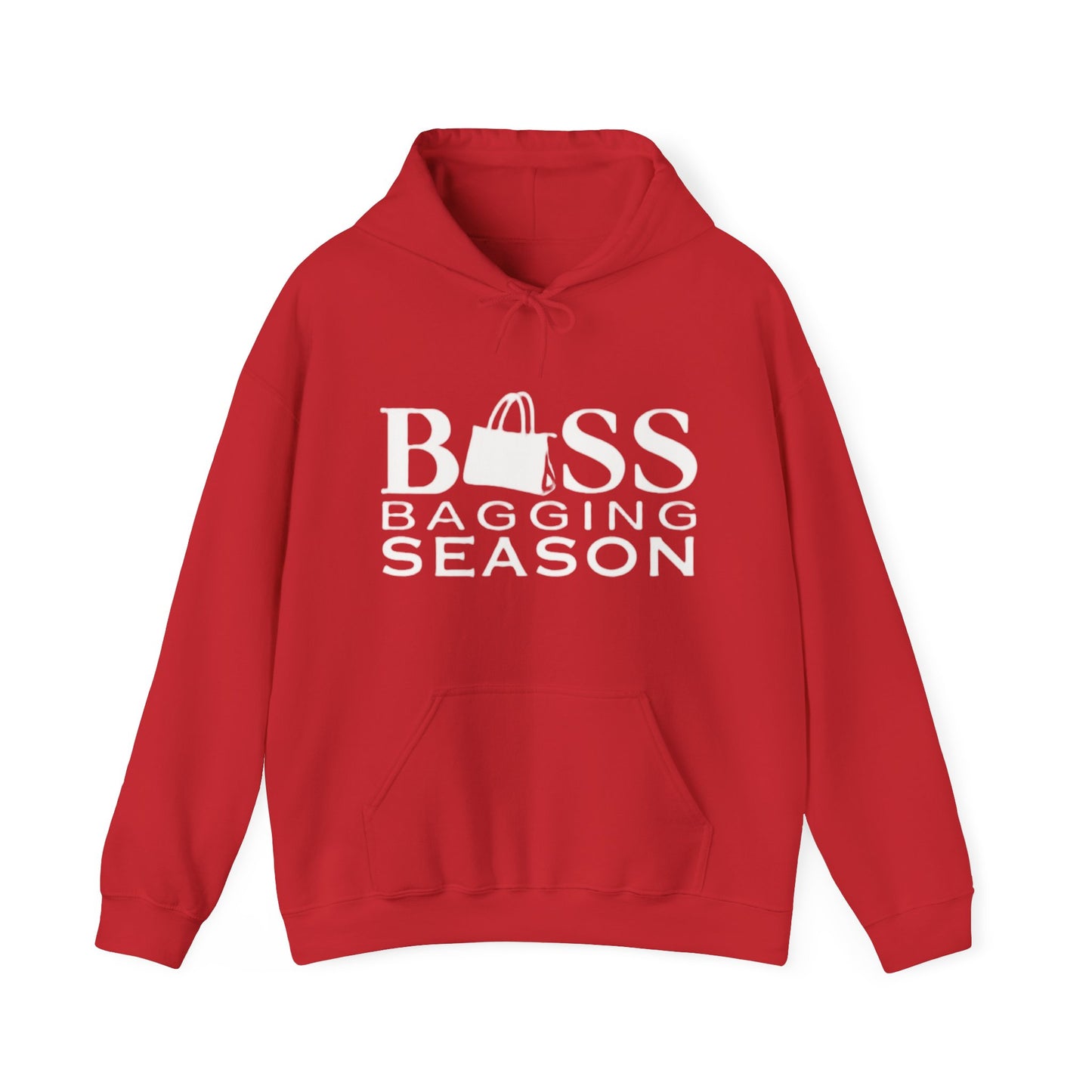 Boss Bagging Season Hooded Sweatshirt (White Print )